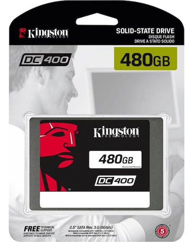 Disco Sólido Interno Kingston Ssd Sedc400s37/480g 480gb 