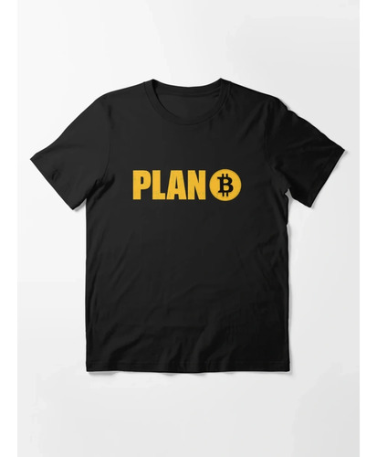Camiseta Plano Bitcoin Criptomoeda