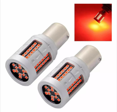 2 Bombillos Stop Led Carro/moto Alta Intensidad Rojo 1157 