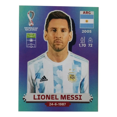 Figurita Lionel Messi Panini Mundial Qatar 2022 Brasilera Jugador