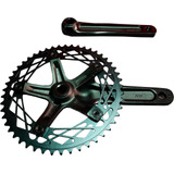 Crankset Profesional Ciclismo Pista Bielas 165mm Alm7075 49t