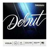 Daddario D310 4/4m Debut Encordado Violin Tension Media