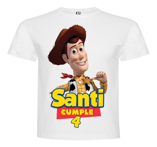 Polera Woody Toy Story 3-12 Niño Cumpleaños 