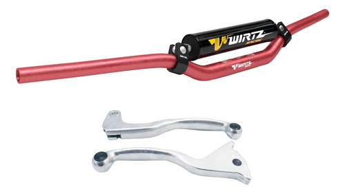 Manubrio W3d Rojo + Manijas Honda Xr250 Tornado 03-07 Wirtz