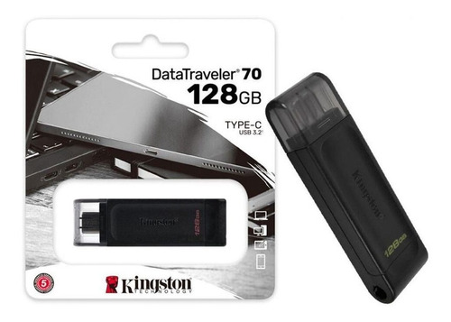 Pen Drive Kingston 128gb Datatraveler 70 Gen 1 Usb-c 3.2