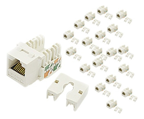 Pack 20 Conector Rj45 Cat6-jack Keystone Boleta/factura