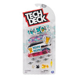 Tech Deck Skate Dedos Set 4 Patineta Meow Deluxe Series 