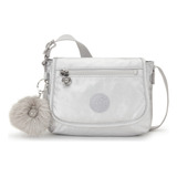 Bolsa Crossbody Kipling Ki44855hc Diseño Lisa  Platinum M Gg