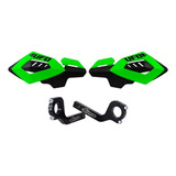 Cubre Puños Motocross Kawasaki Klx 250 300 450 Verde/negro