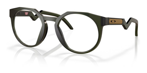 Óculos De Grau Redondo Oakley Hstn Rx Olive