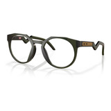 Óculos De Grau Redondo Oakley Hstn Rx Olive