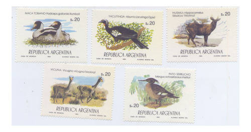 1984 Argentina Fauna Serie Completa