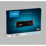 Disco Solido Nvme 1tb Pcie 3.0 M.2 2280 Crucial P3 3500 Mbps