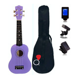 Ukelele Soprano Madera Dy Light + Colores + Funda + Afinador