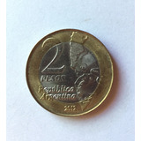 1 Moneda 2pesos-30ºaniv.guerra Malvinas-1982-2012-usada