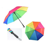 Paraguas Plegable Automático  Sombrilla Multicolor