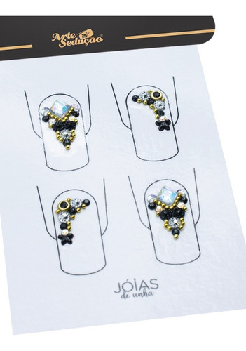 Kit 20 Jóias De Unha, Arte Sedução