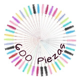 600 Cepillos Para Extension De Pestañas Mink Cejas Glitter