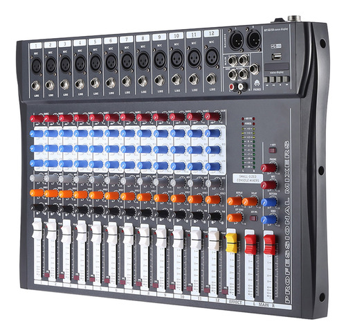 120s-usb 12 Canales Mic Line Mezclador De Audio Consola De M
