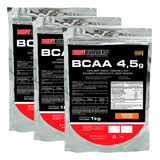 Combo 3x Bcaa 4,5g 1kg - Bodybuilders