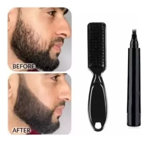 Set Lapiz Marcador Para Rellenar Barba, Lápiz Y Cepillo