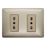 Enchufe Doble S17 10/16a Abs Champagne-beige  Sinthesi