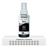 Refil De Tinta Epson Original T664120 Preto L110 L120 L200 L220 L300 L310 L355 L365 L375 L395 L396 L475 L495 L555 L1300