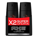 Desodorante Axe Spray 150 Ml 2 Unidades Dark Temptation
