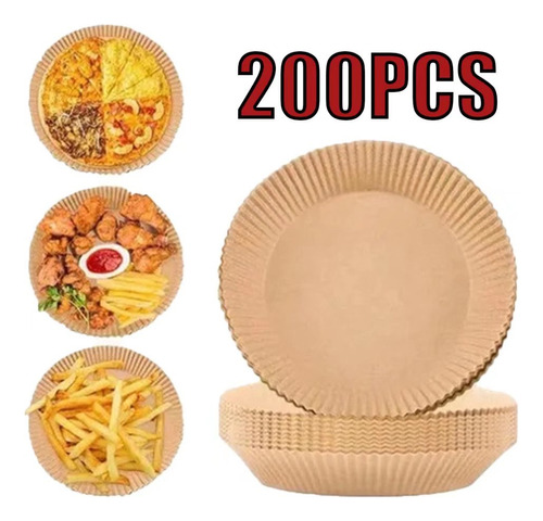 200pcs Dis Paper Dish Air Fryer Accessories