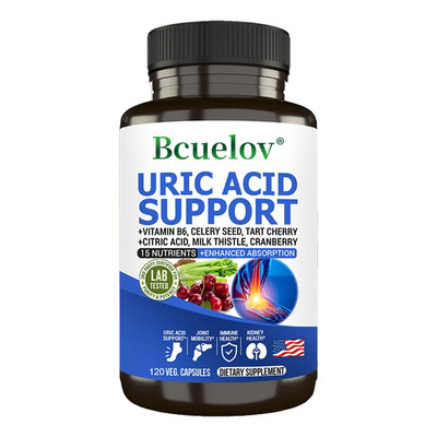 Cápsulas De Complejo De Apoyo Para El Ácido Úrico Bcuelov | Envío gratis