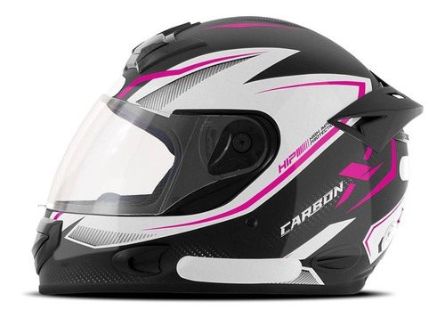 Capacete Fechado Mixs Mx2 Carbon Brilhante