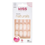 Kiss Unhas Postiças Salon Naturals Amendoada Média