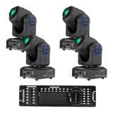 4 Moving Spot Led 30w Rgbw + Mesa Dmx 512 8/16 Canais