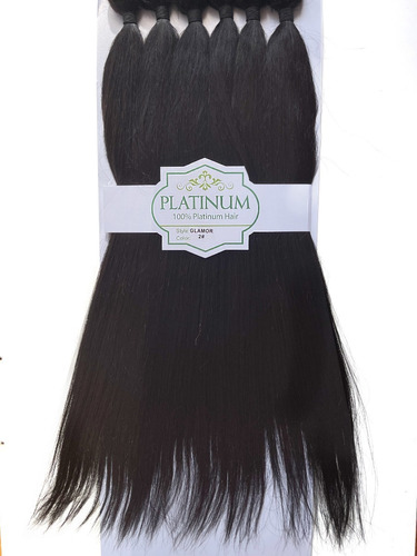 Cabelo 50% Humano 50% Orgânico - Platinum Glamor - 65cm/300g