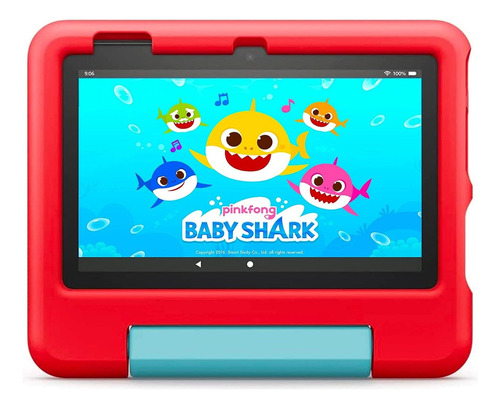 Tablet Para Niños Amazon Fire 7 Kids 32gb Funda Soporte Color Rojo