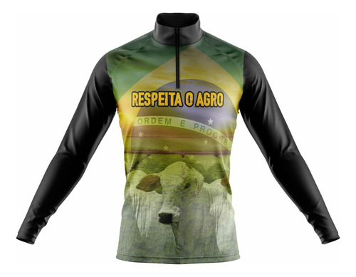 Camisa Agro Pecuaria Trator Agricultura Blusa Proteção Uv 50