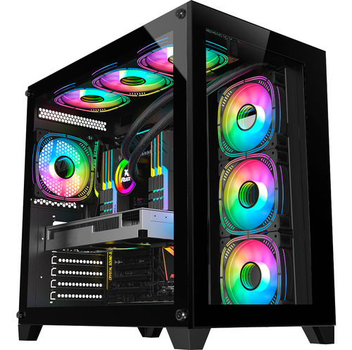 Gabinete Gamer K-mex Aquário Space Atx Cg-p2r4 Sem Fans