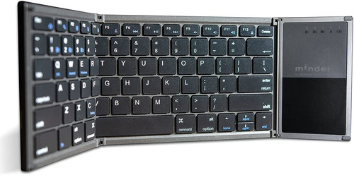 Mini Teclado Inalambrico Plegable Portatil Con Trackpad