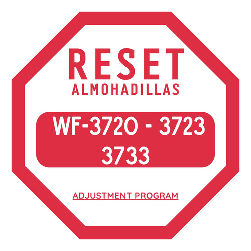 Reset  Almohadillas Tapon Impresora Wf-3720 - 3723 - 3733