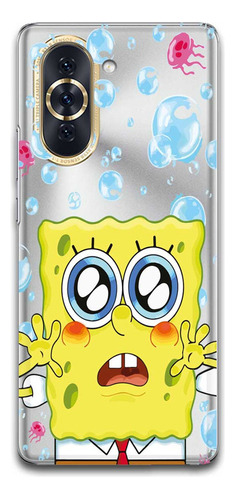 Funda Bob Esponja 9 Transparente Para Huawei Todos