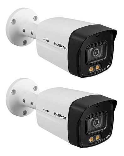 Kit 2 Câmeras 2 Megas 40m Vhd 3240 Full Color G6 Intelbras