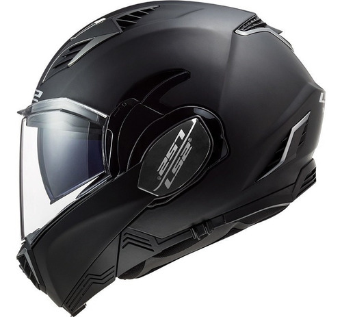 Casco Ls2 Rebatible 900 Valiant 2 Negro Incluye Pinlock 