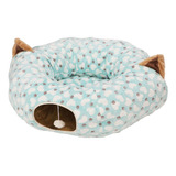 Tapete De Cama Cat Tunnel, Redondo, Plegable En 3 Direccione