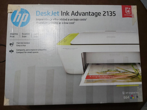 Impresora A Color Multifunción Hp Deskjet Ink Advantage 2135
