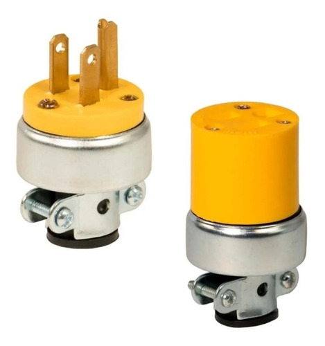 Clavija + Conector Industrial Amarillo 15a 125v Supplier