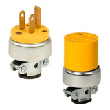 Clavija + Conector Industrial Amarillo 15a 125v Supplier