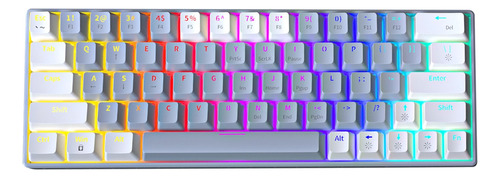 Teclado Mecánico Para Juegos Rainbow Rgb Gamer De 63 Teclas