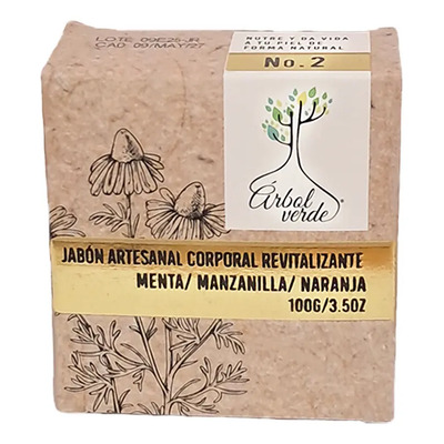 Árbol Verde Jabón En Barra Corporal Revitalizante 100 Gr | MercadoLibre