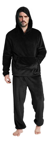 Conjunto De Dos Piezas De Pijama Polar Para Hombre