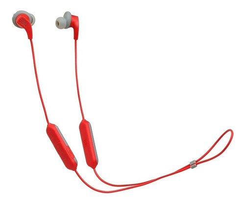 Fone De Ouvido In-ear Gamer Sem Fio Jbl Endurance Run Bt Red Com Luz Led